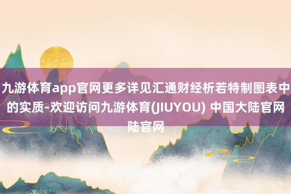 九游体育app官网更多详见汇通财经析若特制图表中的实质-欢迎访问九游体育(JIUYOU) 中国大陆官网