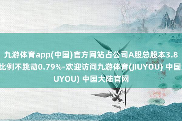 九游体育app(中国)官方网站占公司A股总股本3.85亿股的比例不跳动0.79%-欢迎访问九游体育(JIUYOU) 中国大陆官网