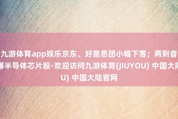 九游体育app娱乐京东、好意思团小幅下落;两则音讯引爆半导体芯片股-欢迎访问九游体育(JIUYOU) 中国大陆官网